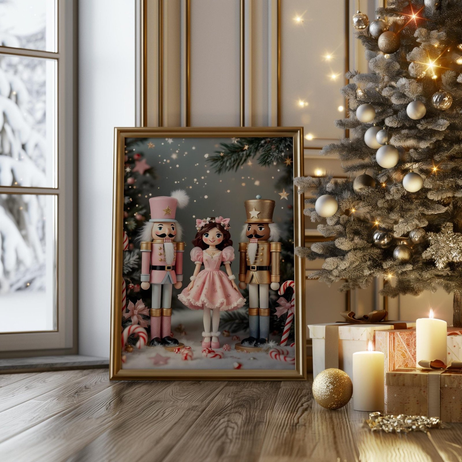Christmas Nutcracker Wall Art Print | Kids Room Decor | Nursery Christmas Art | Holiday Wall Decor | Nutcracker Ballet | Digital Download